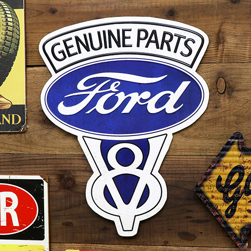 エンボス ティン サイン FORD GENUINE PARTS