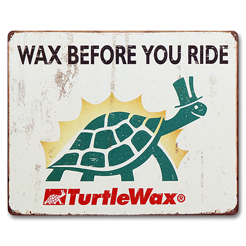 ティン サイン TURTLE WAX WAX BEFORE YOU RIDE