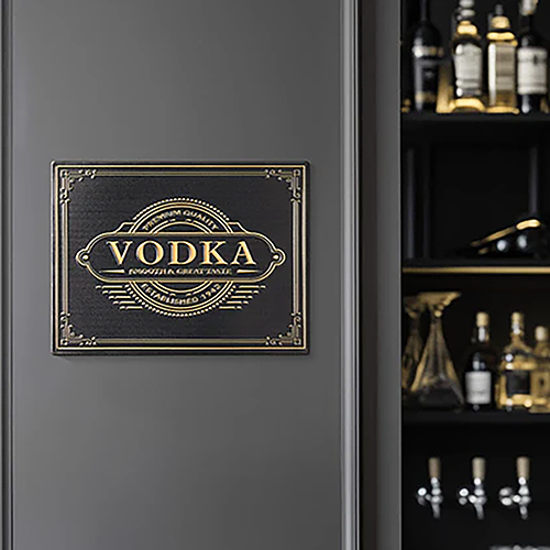 エンボス ティン サイン VODKA