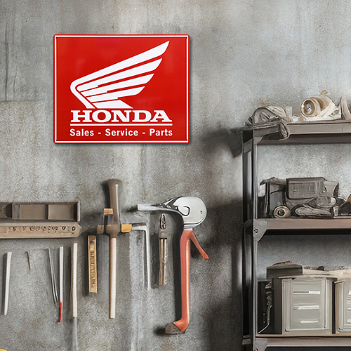 ティン サイン HONDA SALES SERVICE PARTS