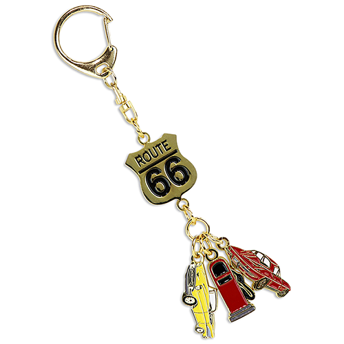 RT 66 メタル キー チェーン チャーム Get Your Kicks