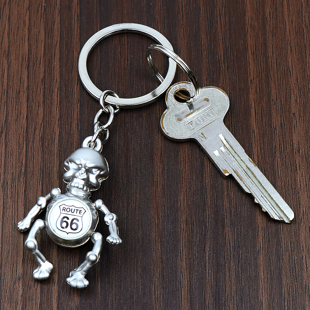 RT 66 メタル キーチェーン RT66 SKELETON MOVEABLE