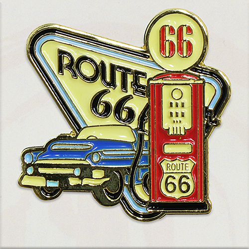 RT 66 エナメル ピンバッジ GAS PUMP