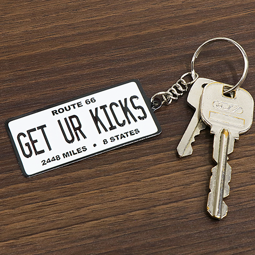 RT 66 メタル キーリング RT66 LICENSE GET UR KICKS