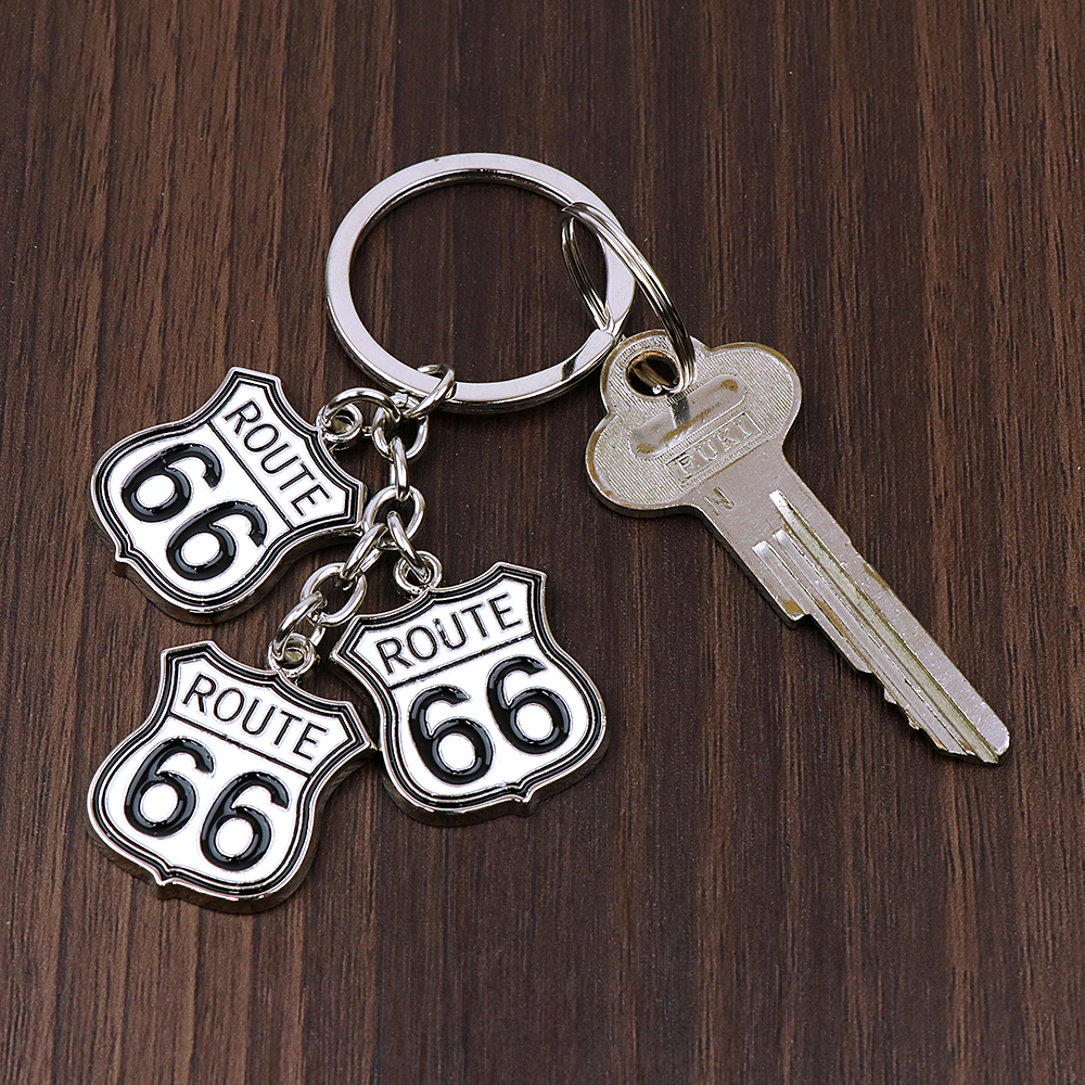 RT 66 メタル キーチェーン RT66 SIGNS CHARMS