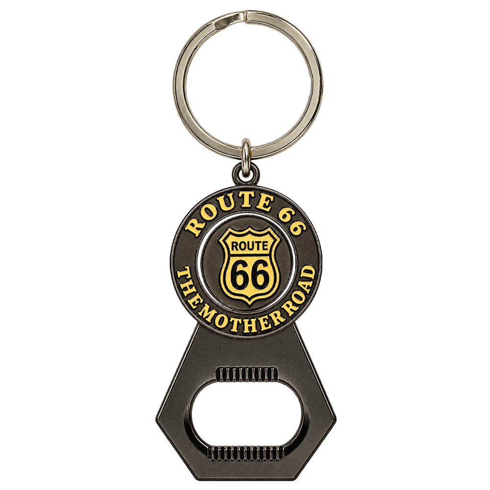 RT 66 メタル キーリング OPENER SHIELD SPIN