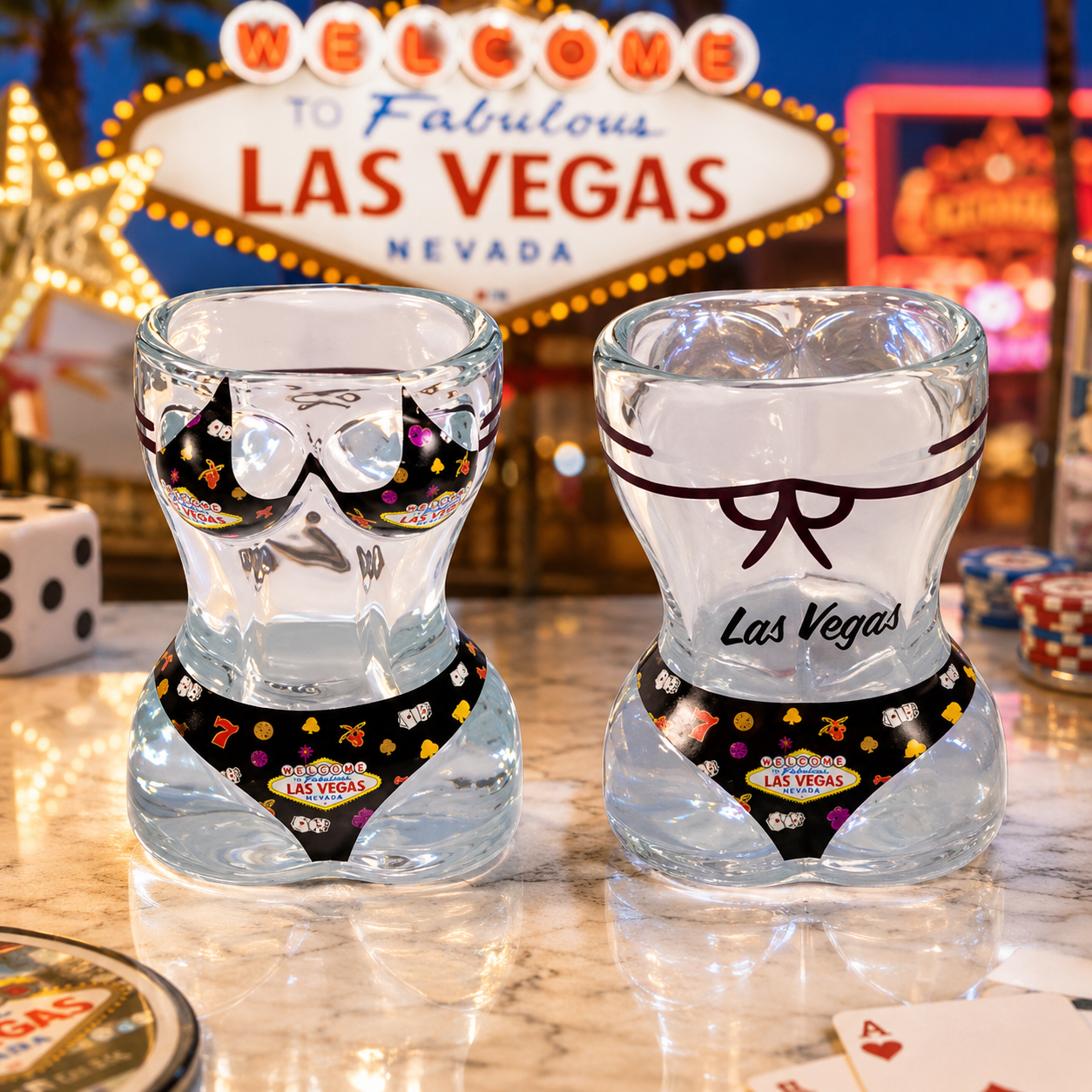 ショット グラス LAS VEGAS ビキニ アイコン