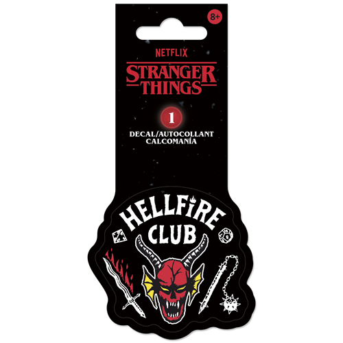 USA デカール ストレンジャー・シングス 5 Stranger Things 5 - Hell Fire Club Logo