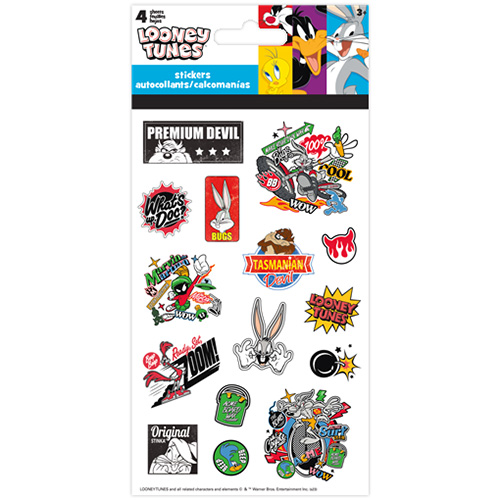 USA キャラクター 4シート ステッカー ルーニー・テューンズ Retro Looney Tunes