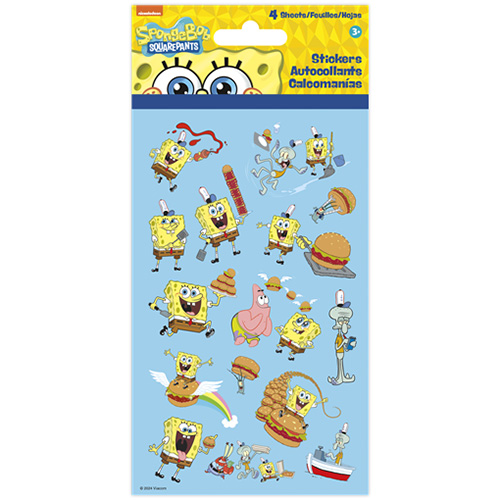USA キャラクター 4シート ステッカー スポンジ・ボブ SpongeBob - Classic