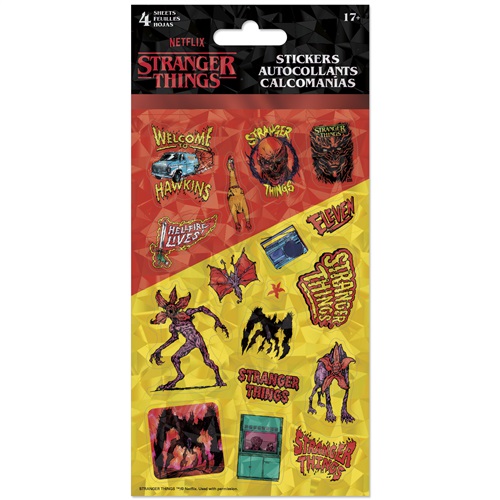 USA キャラクター 4シート ステッカー ストレンジャー・シングス 5 Stranger Things 5 - Thrasher