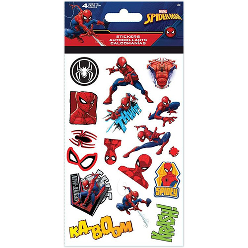 USA キャラクター 4シート ステッカー スパイダーマン Spiderman