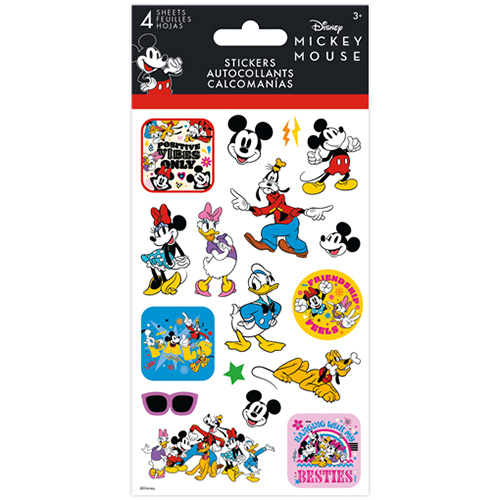 USA キャラクター 4シート ステッカー ミッキー＆フレンズ Mickey & Friends