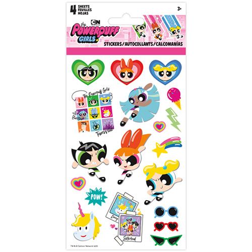 USA キャラクター 4シート ステッカー パワーパフガールズ The Power Puff Girls