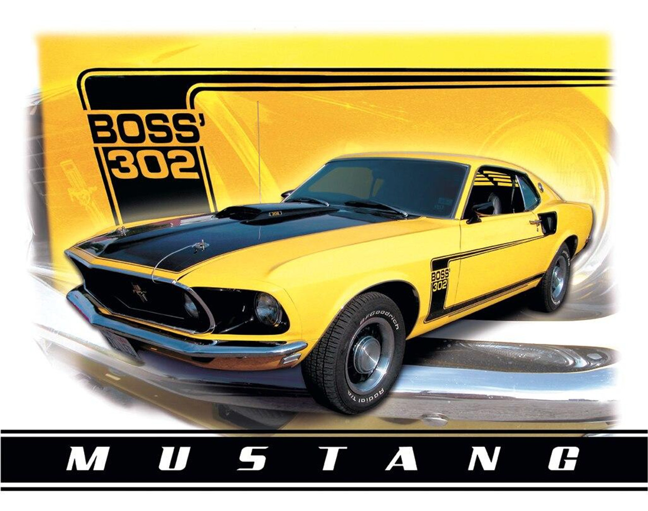 ティン サイン Ford - Mustang Boss 302