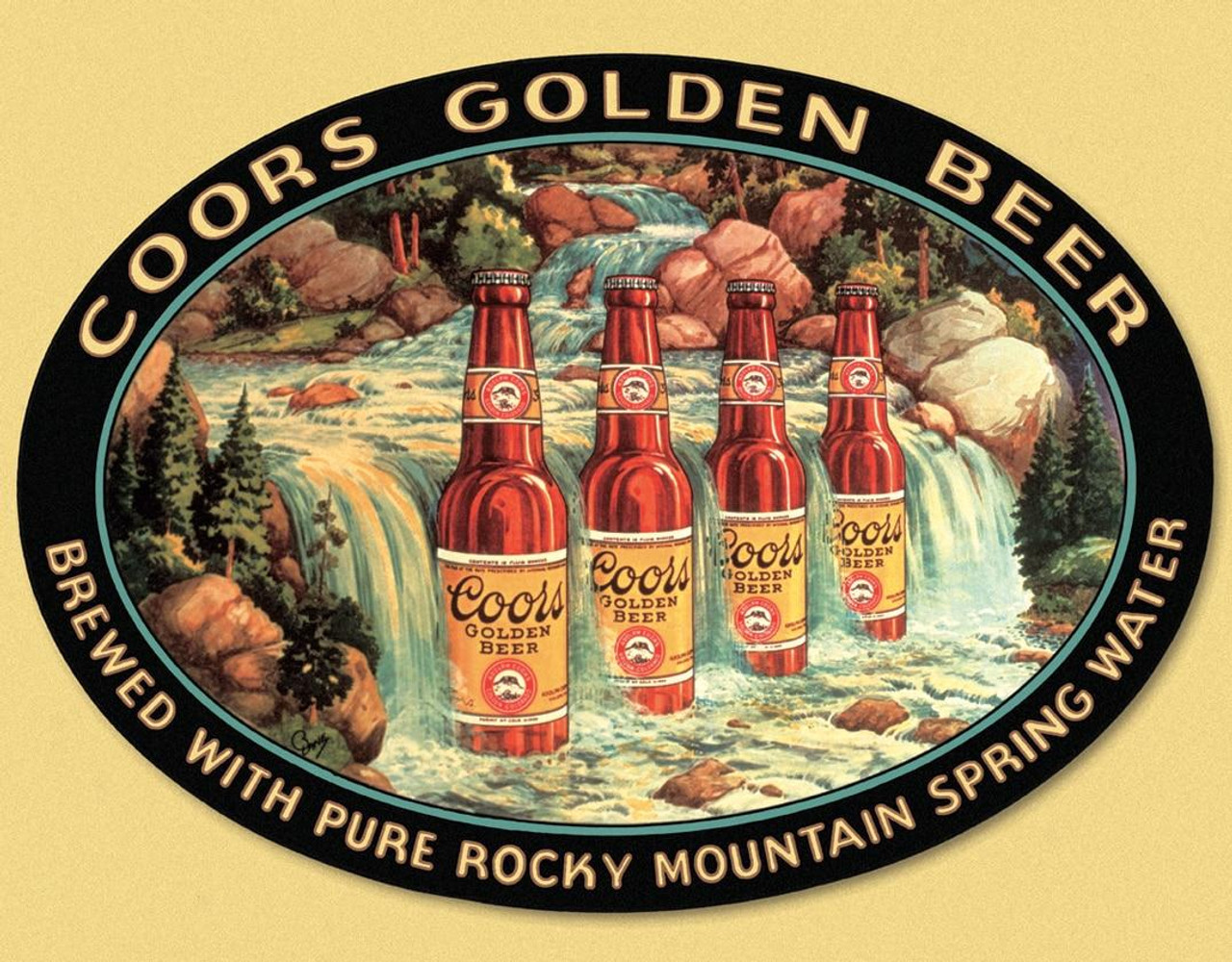 ティン サイン Coors Waterfall