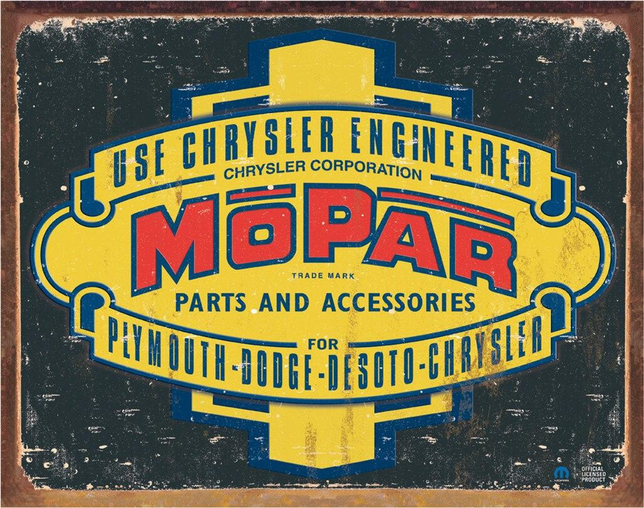 ティン サイン Mopar Logo '37 - '47