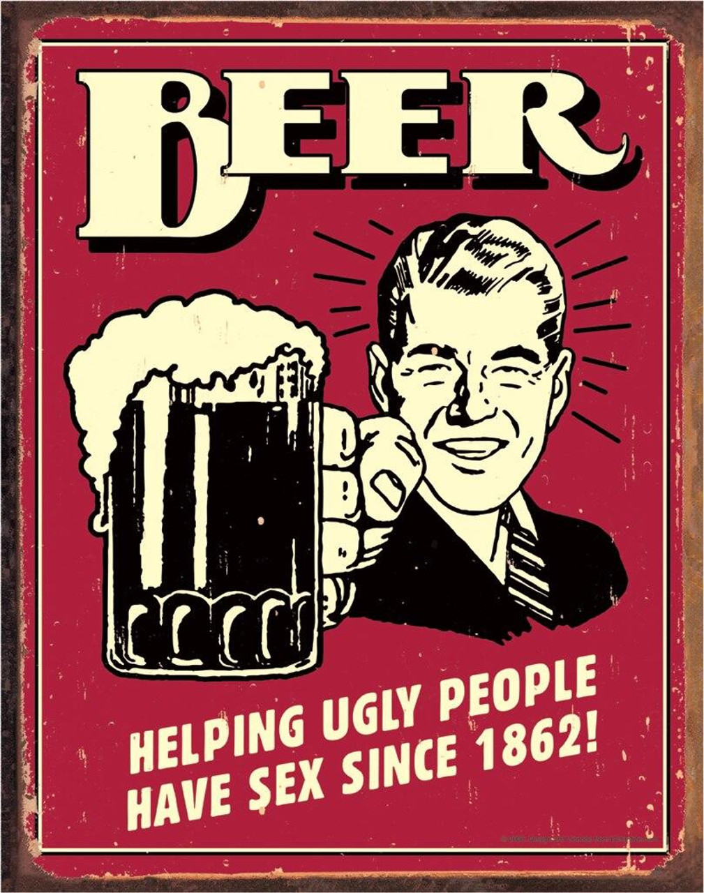 ティン サイン Beer - Ugly People