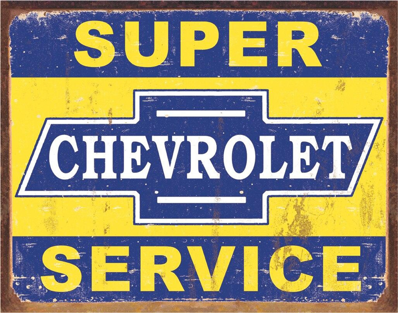 ティン サイン Super Chevy Service