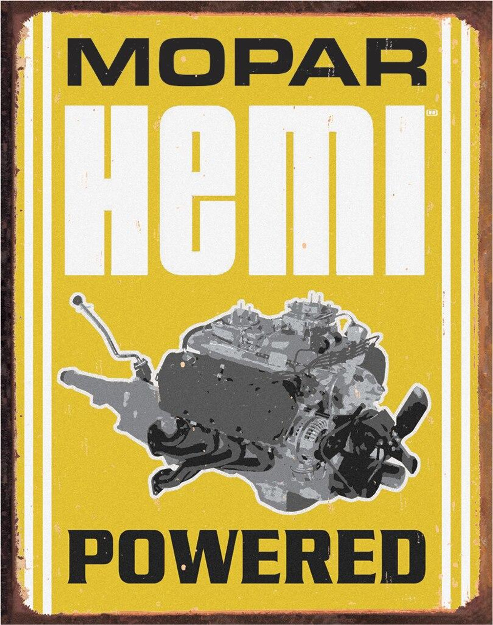 ティン サイン Mopar - Hemi Powered