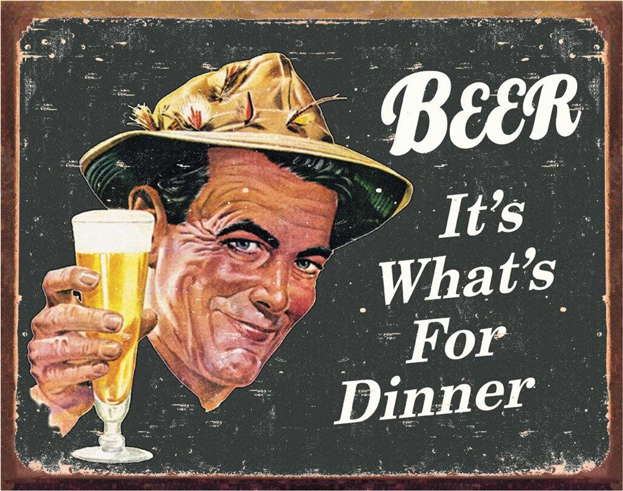 ティン サインEphemera - Beer for Dinner
