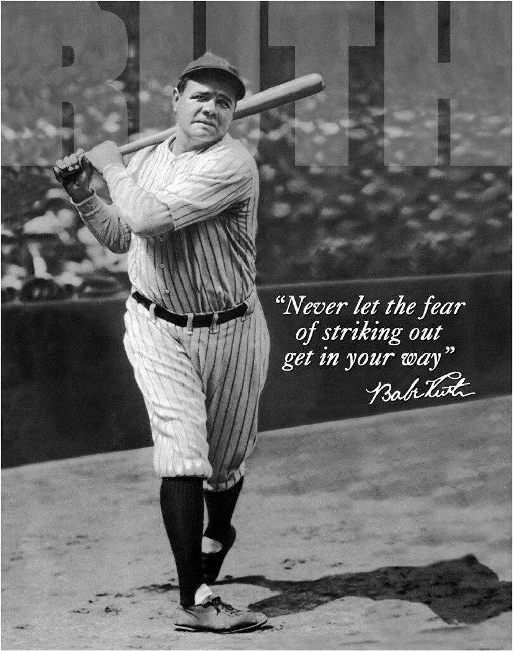 ティン サインBabe Ruth - No Fear