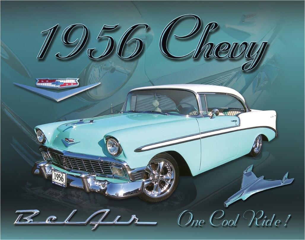 ティン サイン Chevy 1956 Bel Air
