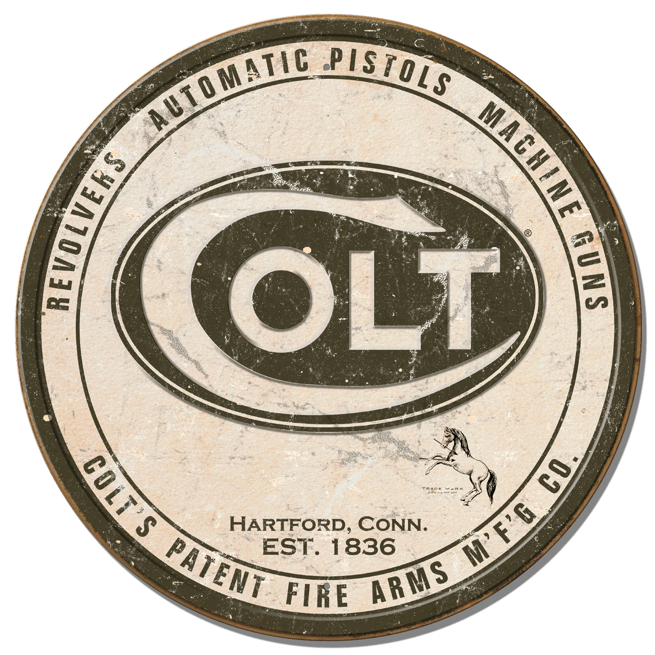 ティン サイン ROUND - Colt - Round Logo