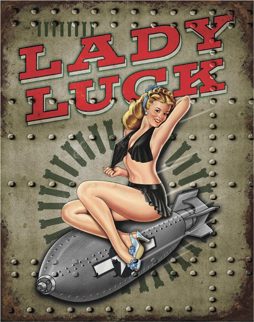ティン サイン Legends - Lady Luck