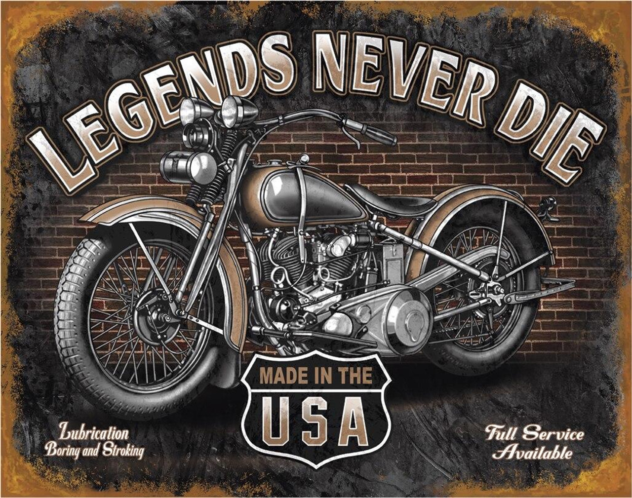 ティン サイン Legends - Never Die