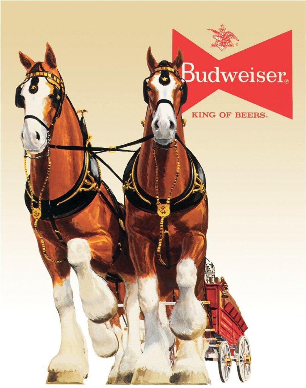 ティン サイン Bud Clydesdale Team