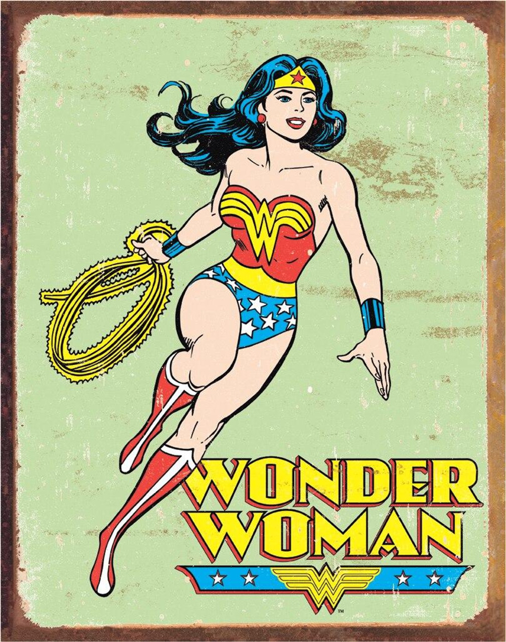 ティン サイン DC - Wonder Woman Retro