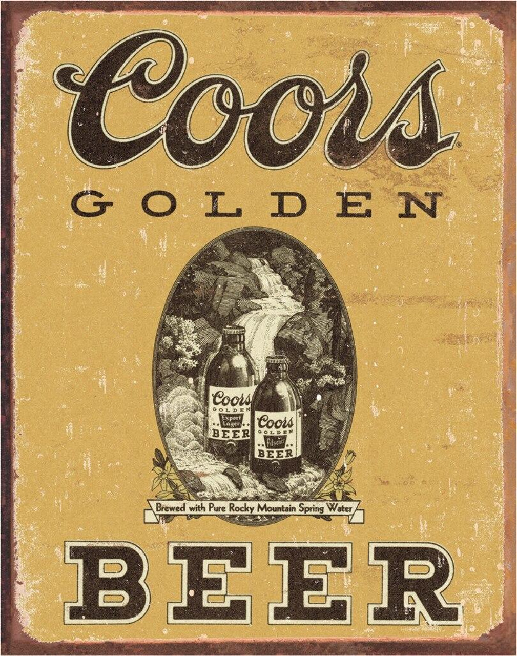 ティン サイン COORS Golden Vintage
