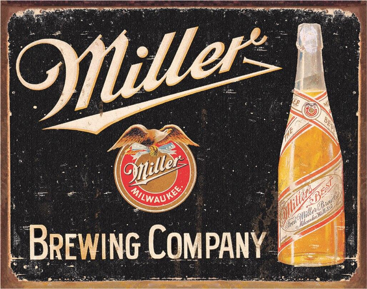ティン サイン Miller Brewing Vintage
