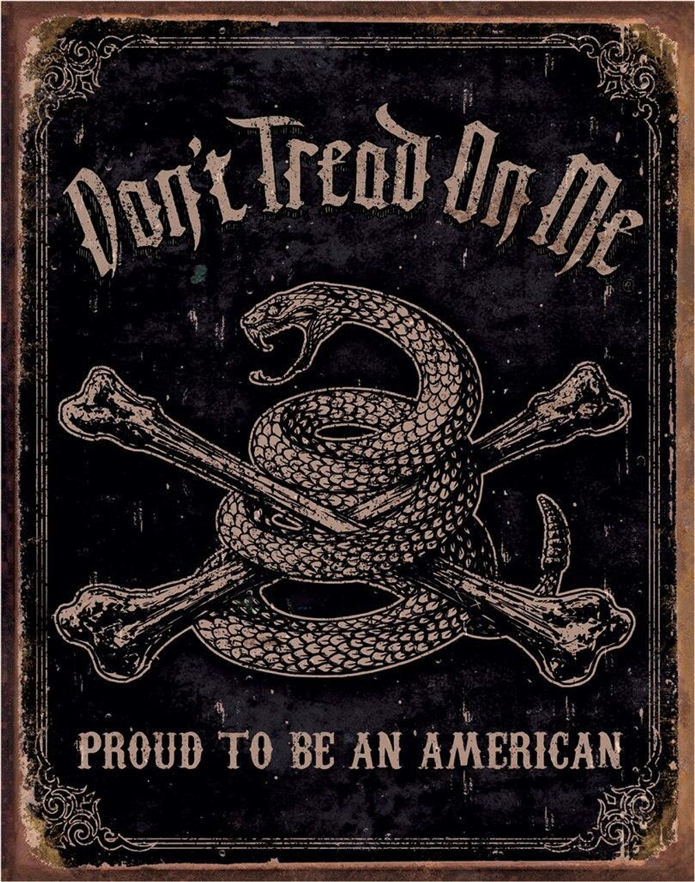 ティン サイン DTOM - Proud American