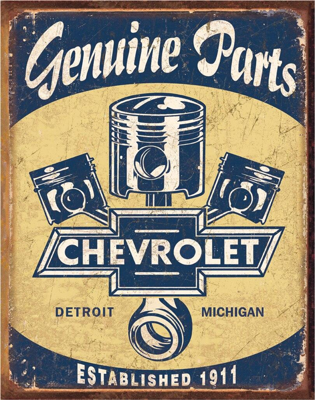 ティン サイン Chevy Parts - Pistons