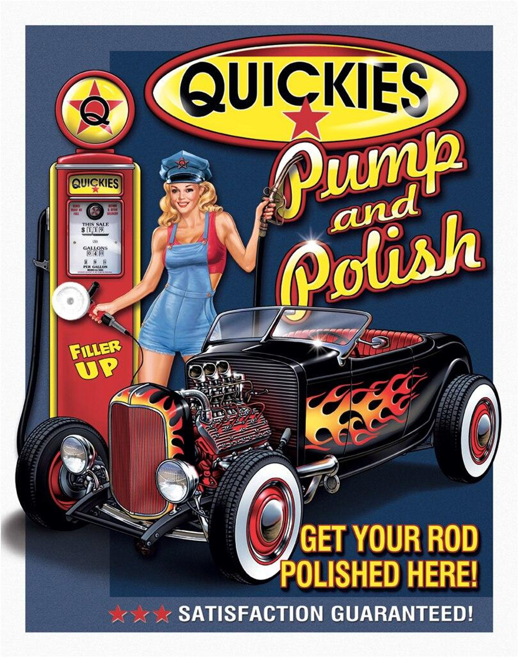 ティン サイン Quickies Pump & Polish