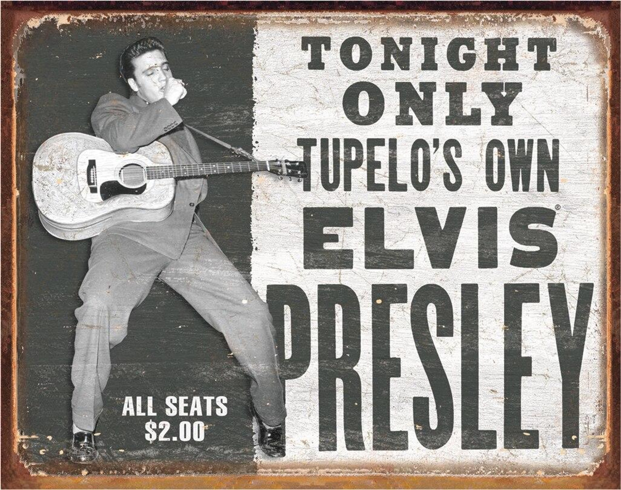 ティン サイン Elvis - Tupelo's Own