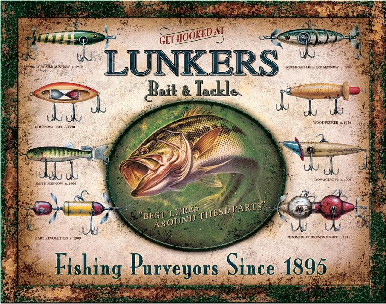 ティン サイン Lunker's Lures