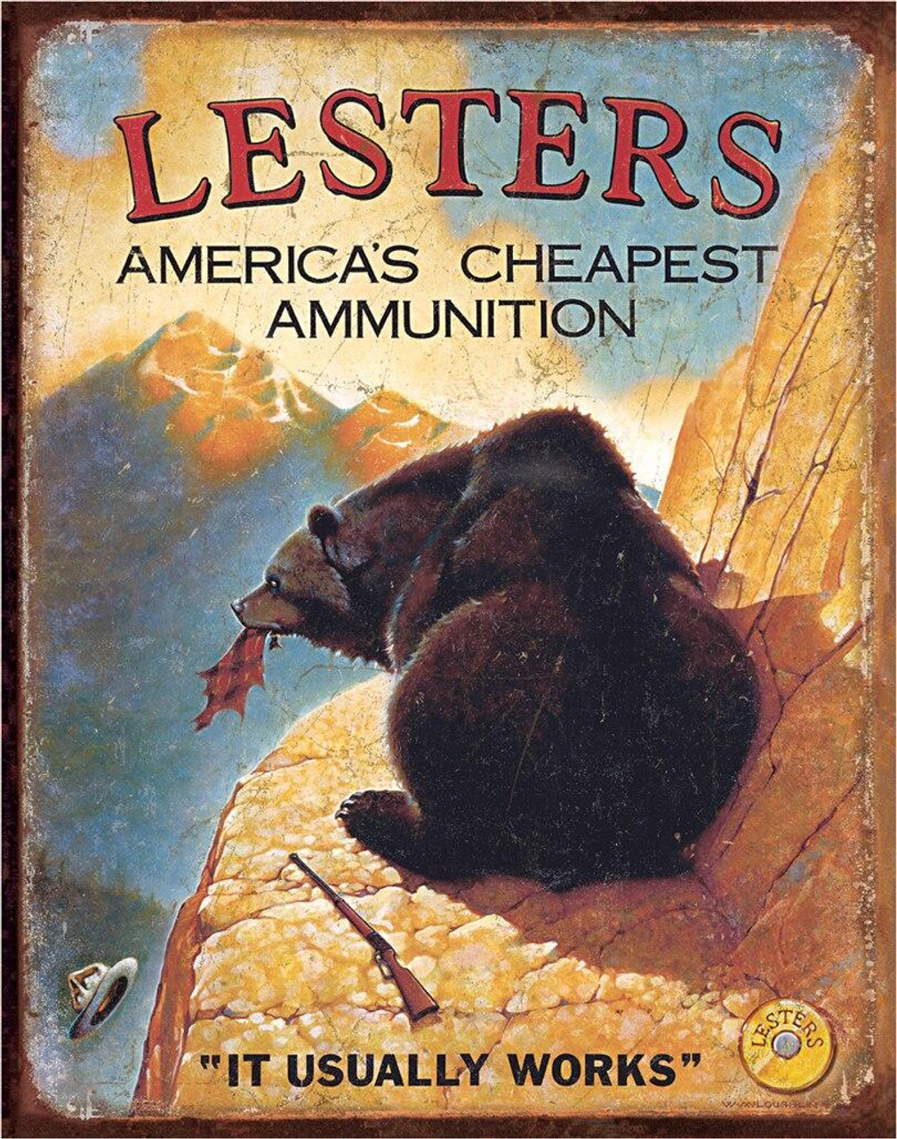 ティン サイン Lester's Ammo