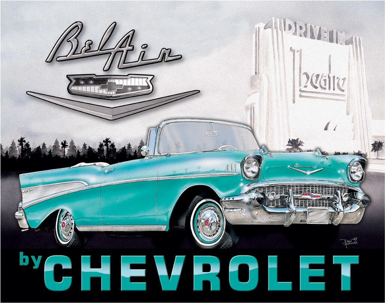 ティン サイン 1957 Chevy Bel Air