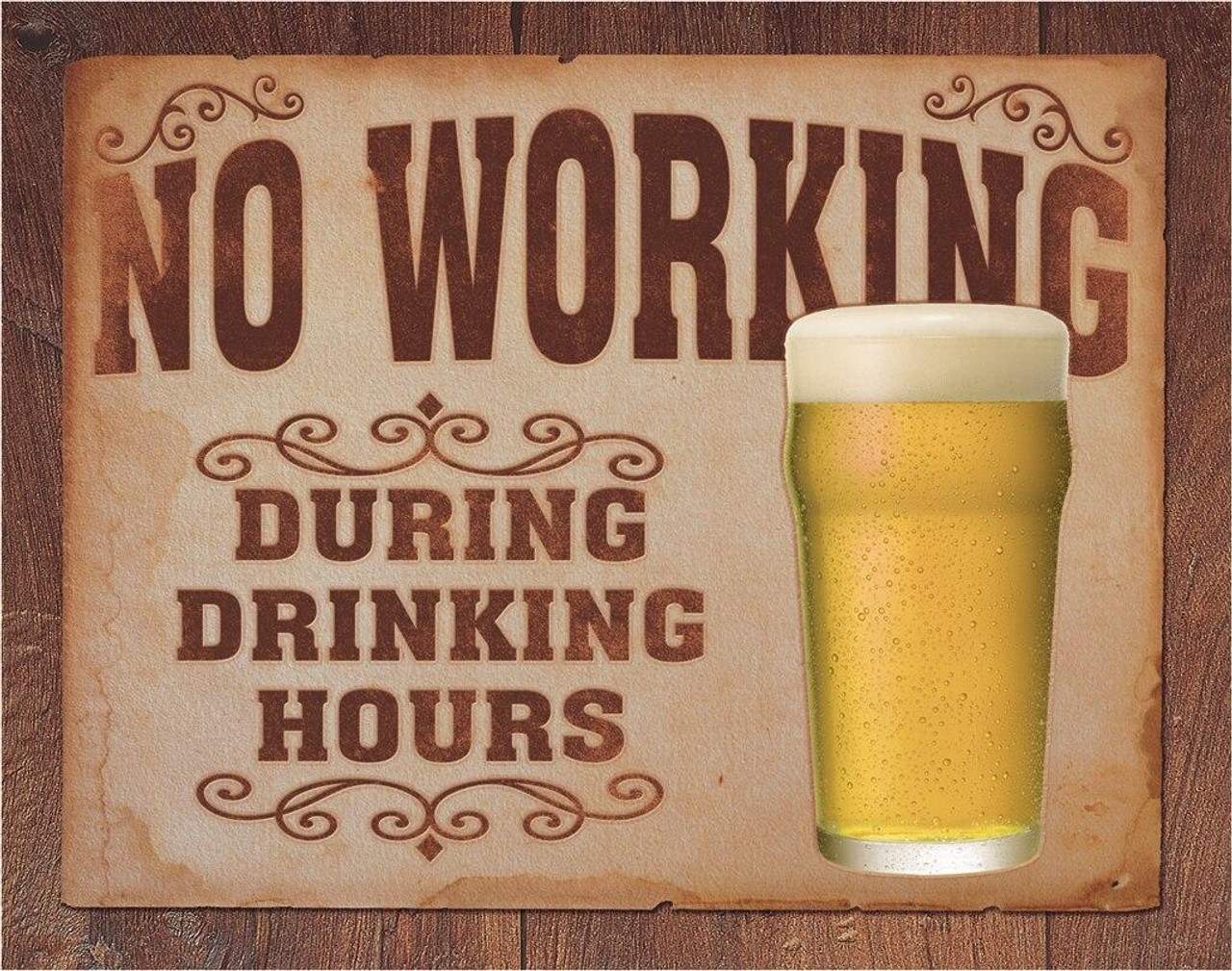 ティン サイン No Working
