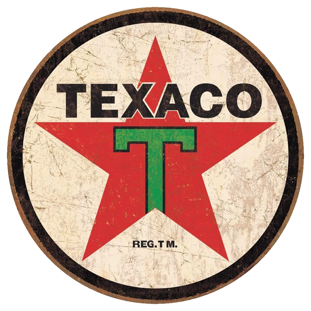 ティン サイン ROUND - Texaco '36 ROUND