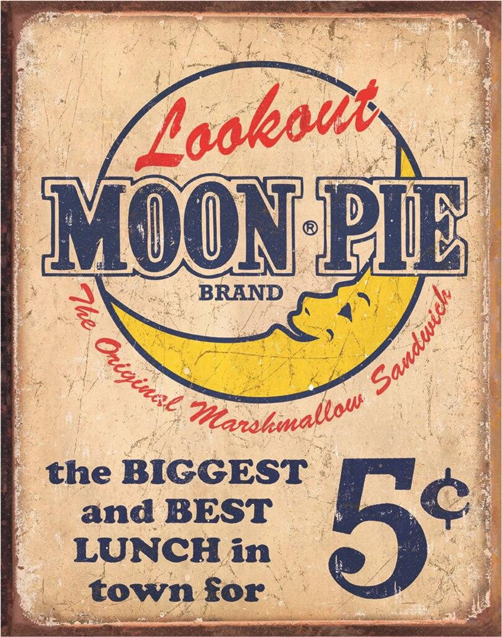 ティン サイン Moon Pie - Best lunch