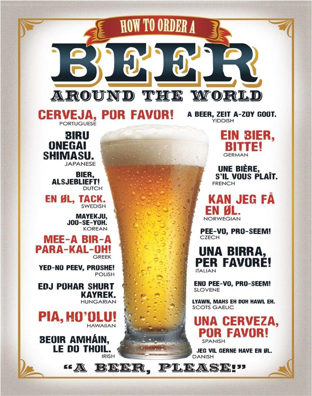 ティン サイン How to Order a Beer
