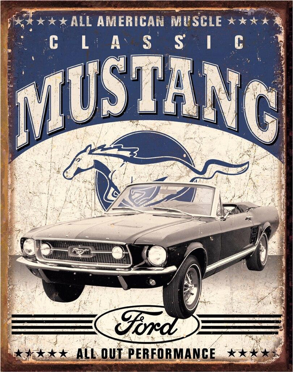 ティン サイン Ford Classic Mustang