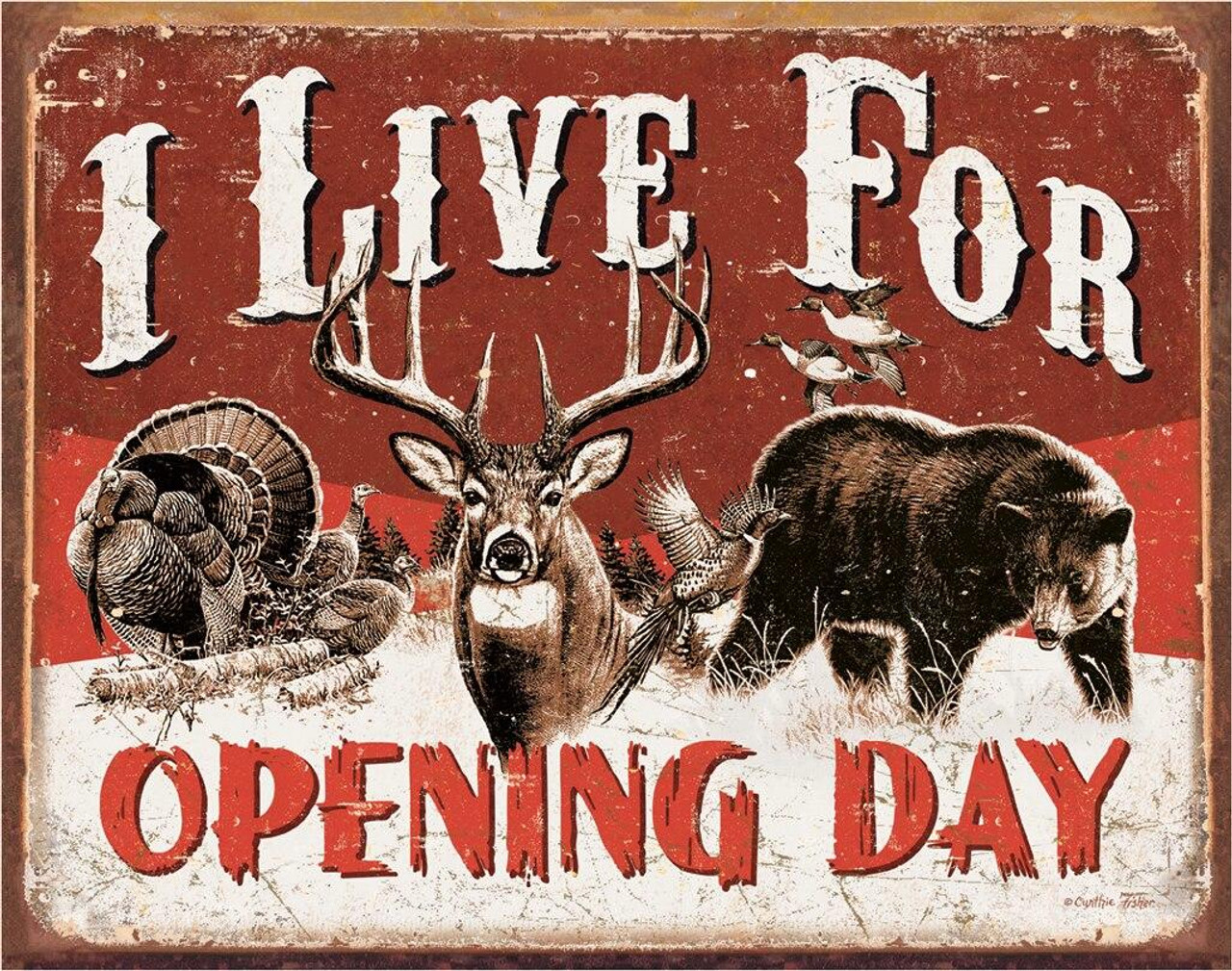 ティン サイン Live For Opening Day