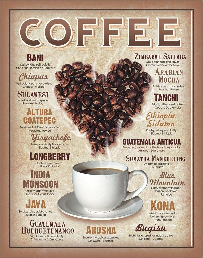ティン サイン Heart Coffee