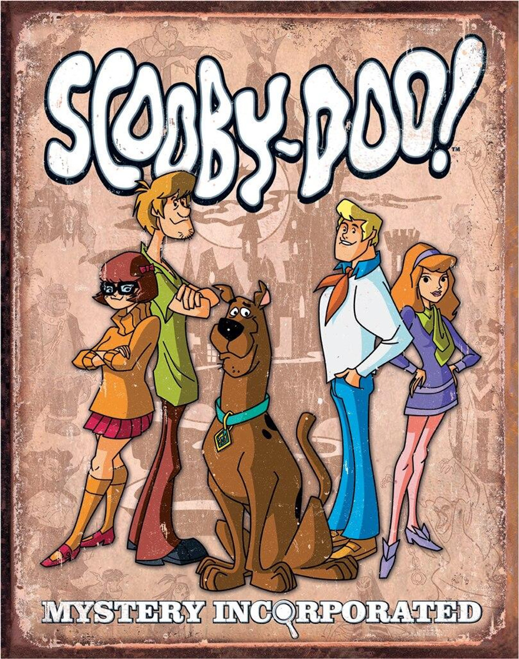 ティン サイン WB - Scooby Doo Gang