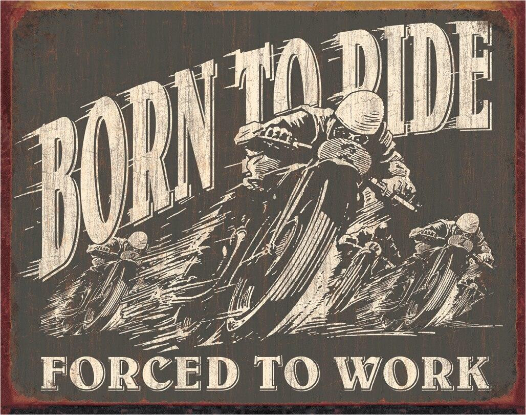 ティン サイン Born to Ride